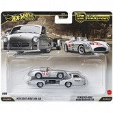 Машинка Hot Wheels Premium Team Transport Mercedes-Benz 300 SLR & Mercedes-Benz Renntransporter  (FLF56 JHX90)