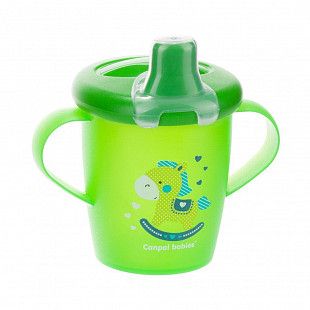 Поильник Canpol babies Non-spill TOYS с ручками 9м+ 250 мл (31/200_gre) green