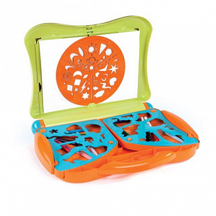 Набор для творчества Smoby Складной мольберт с трафаретами и аксессуарами 028063