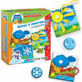 Игра Vladi Toys Малышок.Шнуровочка-липучки.Времена года VT1307-01