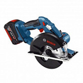 Аккумуляторная циркулярная пила по металлу Bosch GKM 18 V-LI L-BOXX 06016A4002