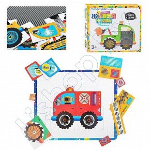 Анимированная магнитная мозаика Magneticus Машинки (MK-002)