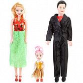 Набор кукол Shenzhen Toys семья 110A7 (3 шт)