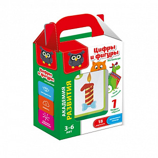 Развивающая игра Vladi Toys Цифры и фигуры на кольце VT5000-04