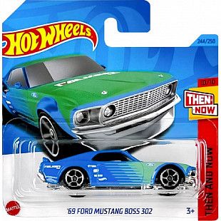 Машинка Hot Wheels Базовой коллекции '69 Ford Mustang Boss 302 244/250 (5785 HKJ48) mainline 2023