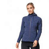 Джемпер женский Jack Wolfskin Patan Hooded Jacket W lapiz blue