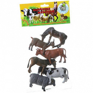 Набор животных Bondibon "Ребятам о Зверятах", домашние животные ВВ1637 (6 шт)