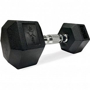 Гантель гексагональная Starfit Pro DB-301 обрезиненная 10 кг black