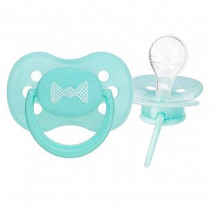 Пустышка силиконовая круглая 0-6 мес. Canpol babies Pastelove (22/422) turquoise