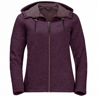 Джемпер женский Jack Wolfskin Sky Thermic Hooded Jkt Women aubergine