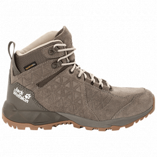 Ботинки женские Jack Wolfskin Cascade Hike Lt Texapore Mid W beige / coconut brown