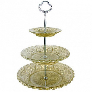 Ваза для фруктов Bekker трехъярусная BK-7536