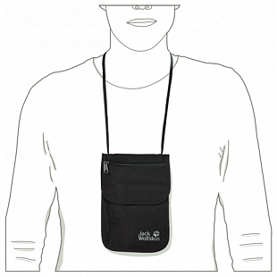 Сумка нагрудная Jack Wolfskin Organizer black 8006751-6000