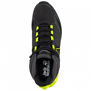 Водонепроницаемые кроссовки мужские Jack Wolfskin Cascade Hike Xt Texapore Mid M black / lime