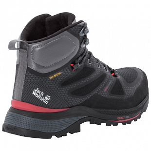 Водонепроницаемые кроссовки женские Jack Wolfskin Force Striker Texapore Mid W black / red