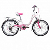 Велосипед Novatrack Butterfly 20" (2019) White/Pink 20SH6V.BUTTERFLY.PN9