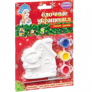 Набор Для Творчества Bondibon Елочные Украшения Домик Дед Мороза ВВ1660