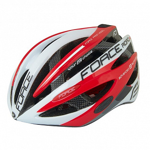 Велошлем Force Road Pro white/red