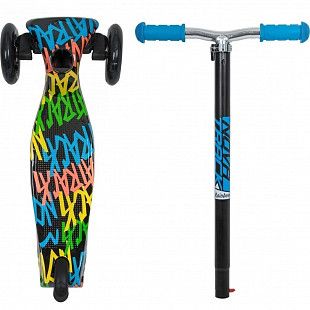 Самокат-кикборд Novatrack RainBow Start Graffiti 120.NRAINBOW.GBL20