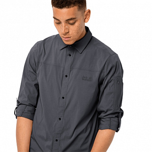 Рубашка мужская Jack Wolfskin Kenovo Ls Shirt M ebony