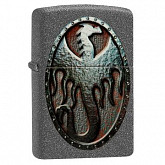 Зажигалка Zippo Metal Dragon Shield Design 49072 