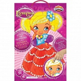 Набор для детского творчества Dalis Раскраска из пластилина Кукла Аня MC-201