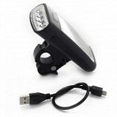 Велофара на солнечных батареях с usb выходом jy-377