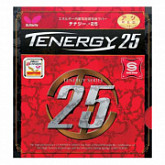 На картинке изображен Накладка для ракеток Butterfly Tenergy 25 red Накладка для ракеток Butterfly Tenergy 25 red