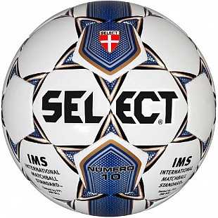Мяч футбольный Select Numero 10 IMS, 810508-002 white/blue/brown/black