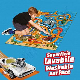 Игровой коврик Hot Wheels с моющейся поверхностью 120x90 см (42021)