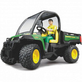 Мини-Самосвал с фигуркой водителя Bruder John Deere Gator XUV 855D 02490