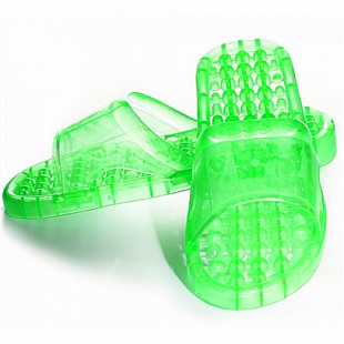 Тапочки массажные из силикона Bradex M green