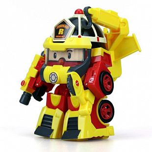 Игрушка Robocar Poli Рой трансформер 10 см + костюм супер пожарного 83314