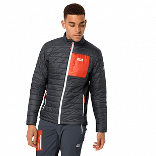 Ветрозащитная утепленная куртка мужская Jack Wolfskin Routeburn Jacket M ebony