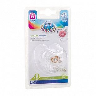 Пустышка силиконовая круглая 0-6 мес. Canpol babies Newborn Baby (22/562) beige