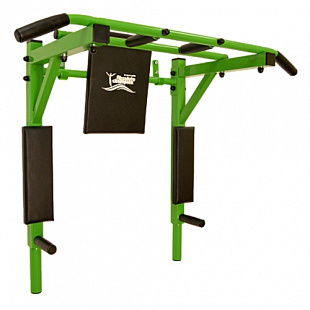 Турник-брусья Absolute Champion Профи (к стене, с переворотом) Green