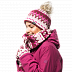 Шапка женская Jack Wolfskin Scandic Cap Women garnet red all over