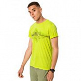 Футболка мужская Jack Wolfskin Crosstrail Graphic T M flashing green