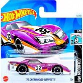 Машинка Hot Wheels Базовой коллекции '76 Greenwood Corvette (5785 HTB67) mainline 2024