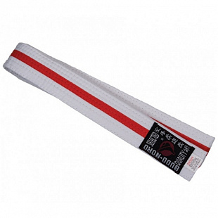 Пояс Budo-Nord white/red