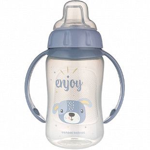 Поильник Canpol babies CUTE ANIMALS с ручками и силиконовым носиком 6м+ 320мл (56/512_blu2) blue