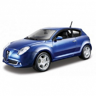 Сборная модель автомобиля Bburago 1:24 Alfa Romeo MiTO (18-25098) blue