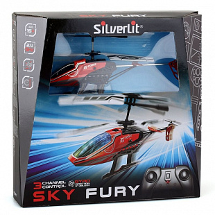 Радиоуправляемый вертолет Silverlit Sky Fury 3-х канальный вертолет с гироскопом 84749