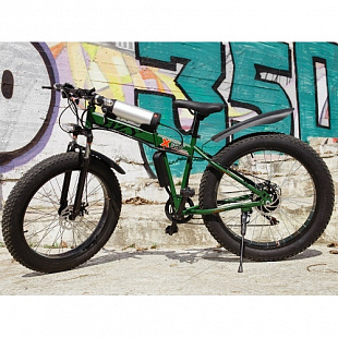 Электровелосипед складной Electro Hybrid green/black
