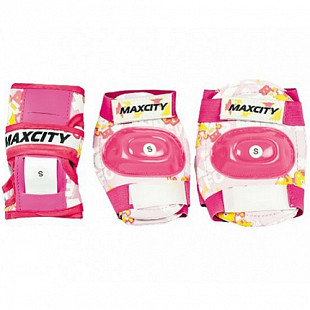 Комплект защиты для роликовых коньков Maxcity Teddy Pink