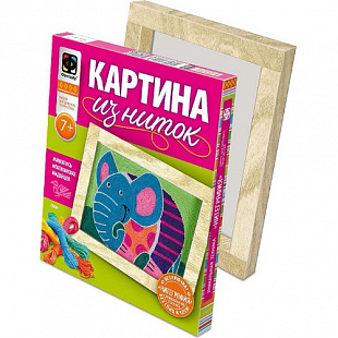 Творческий набор Fantazer 67763 Картина из ниток «Слон» 409003