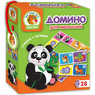 Игра настольная Vladi Toys Домино Зоопарк VT2100-02