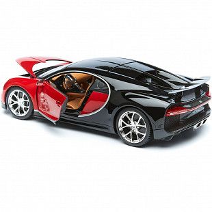 Машинка Bburago 1:18 Bugatti Chiron (18-11040) red/black