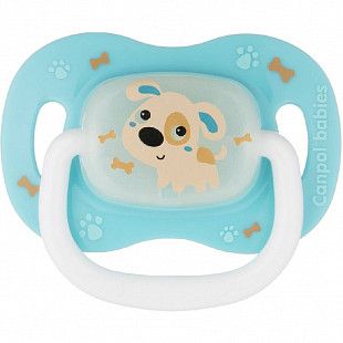 Пустышка Canpol babies Bunny&Company Латексная Симметричная 6-18 мес. (23/269_blu) blue