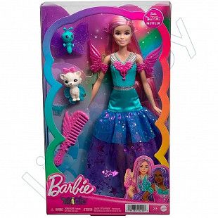 Кукла Barbie A Touch of Magic Malibu Робертс в мерцающем наряде (HLC31 HLC32)